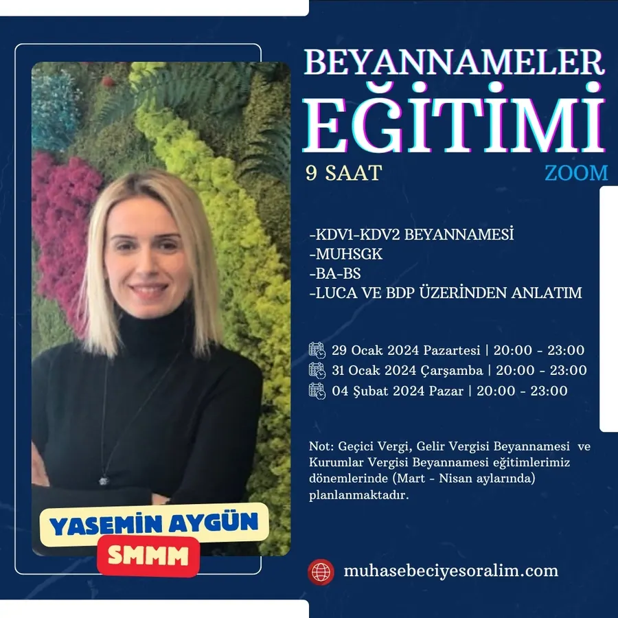 Beyannameler Eğitimi