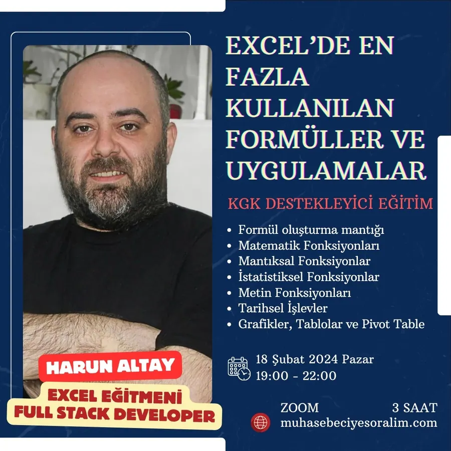 Excel’de En Fazla Kullanılan Formüller ve Uygulamalar