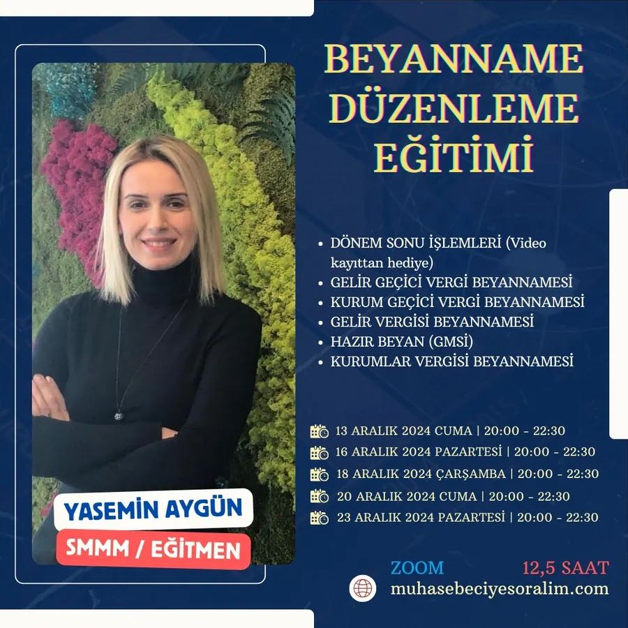 Beyanname Düzenleme Eğitimi